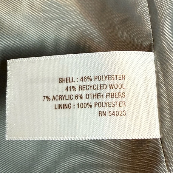 Old Navy Women's XS Charcoal Grey Peacoat Double Breasted Wool - Picture 7 of 7